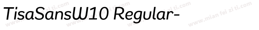 TisaSansW10 Regular字体转换